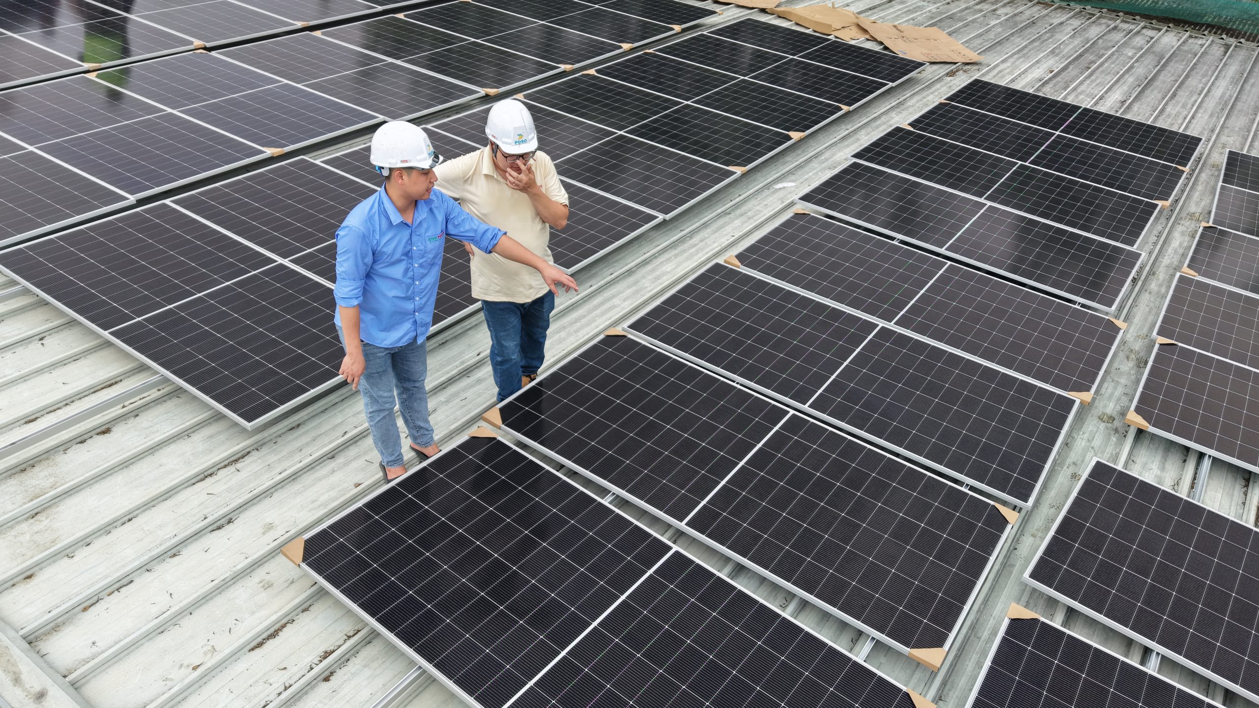 dự án lắp điện mặt trời cho nhà máy dệt may Nhân Khang