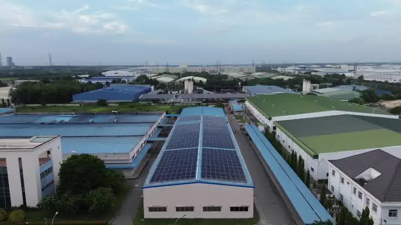 giải pháp điện mặt trời cho nhà máy thực phẩm Hữu Nghị tại Bình Dương
