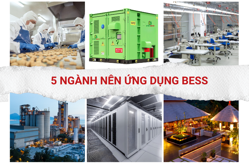 5 NGÀNH NÊN ỨNG DỤNG BESS