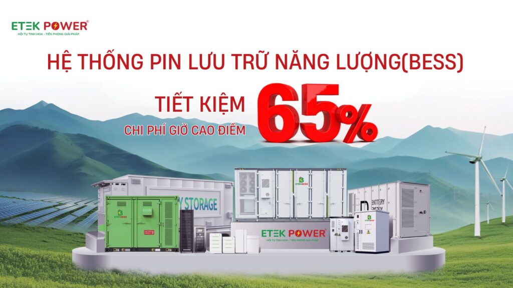 hệ thống pin lưu trữ năng lượng Etek Power