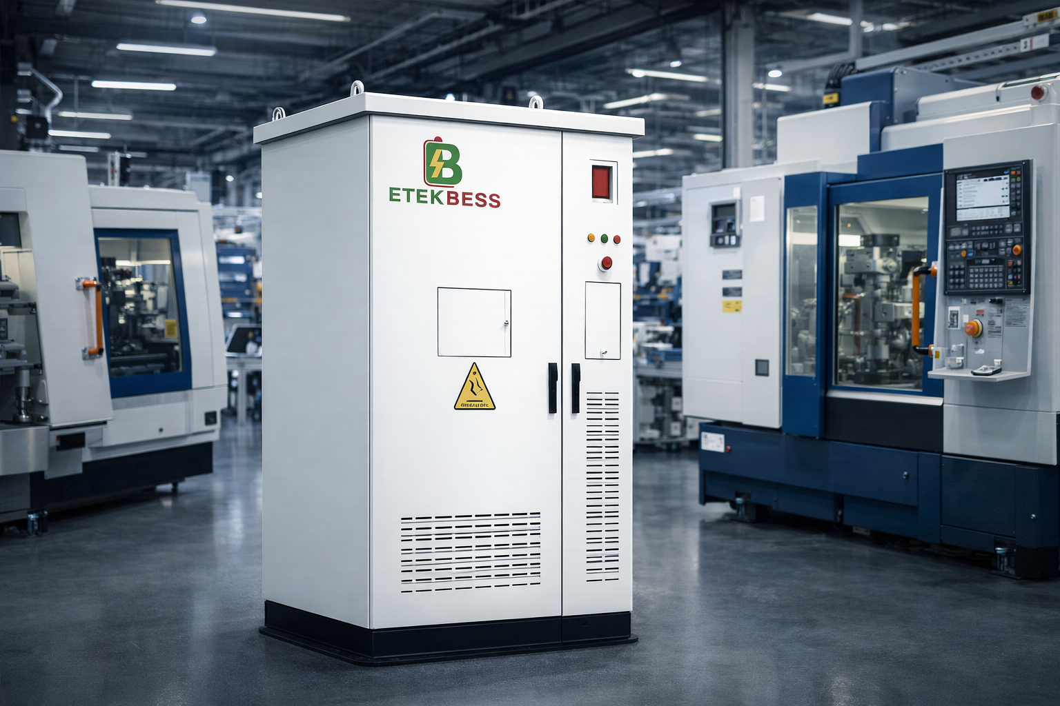 Hệ thống BESS bảo vệ máy CNC khỏi sự cố điện lưới
