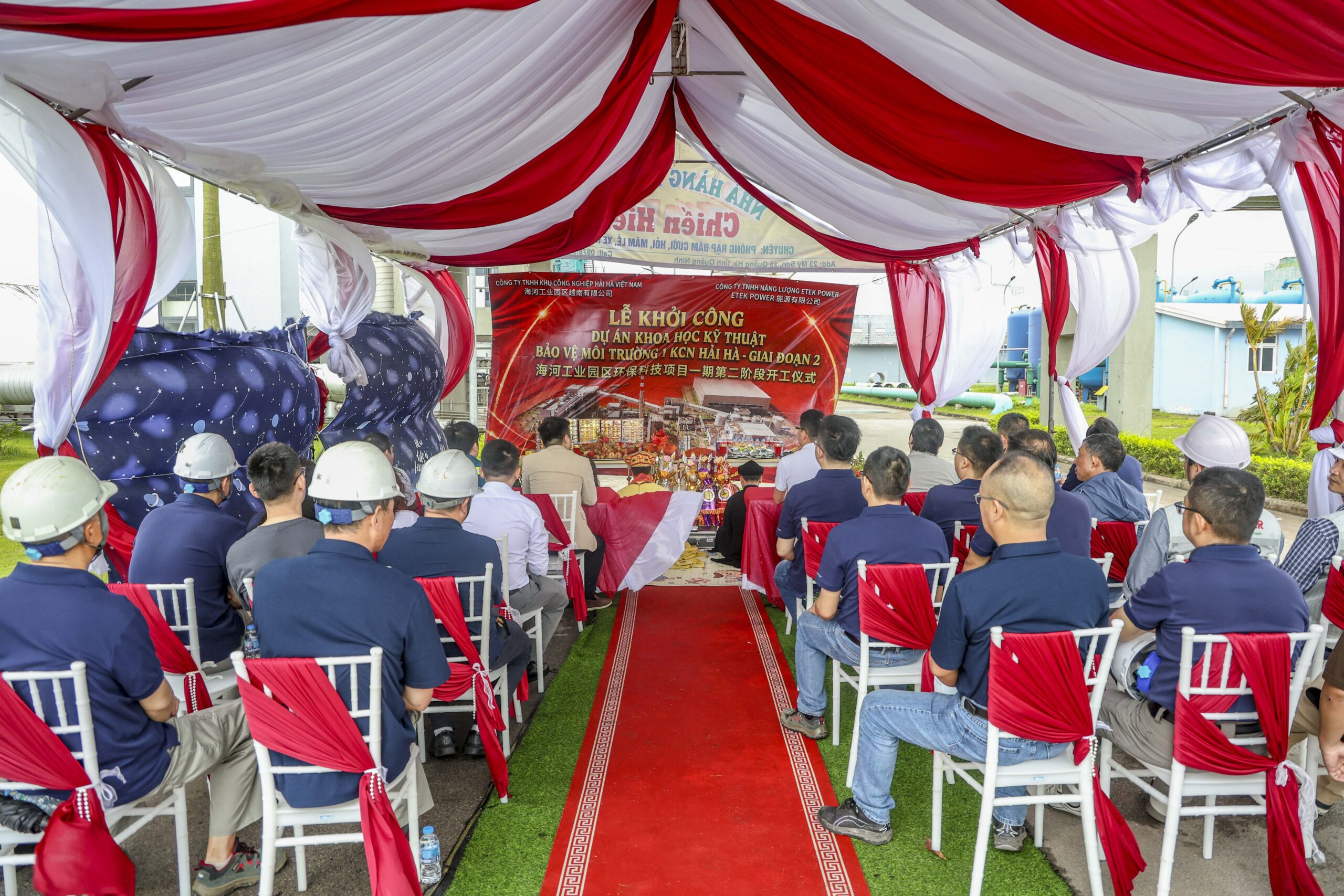 Lãnh đạo ETEK Power và Hải Hà Việt Nam tại Lễ khởi công dự án lò hơi 90 tấn giờ KCN Hải Hà Quảng Ninh