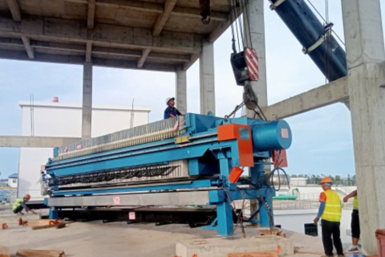 Xưởng lọc ép bùn TOP TEXTILES Ninh Bình Etek Power