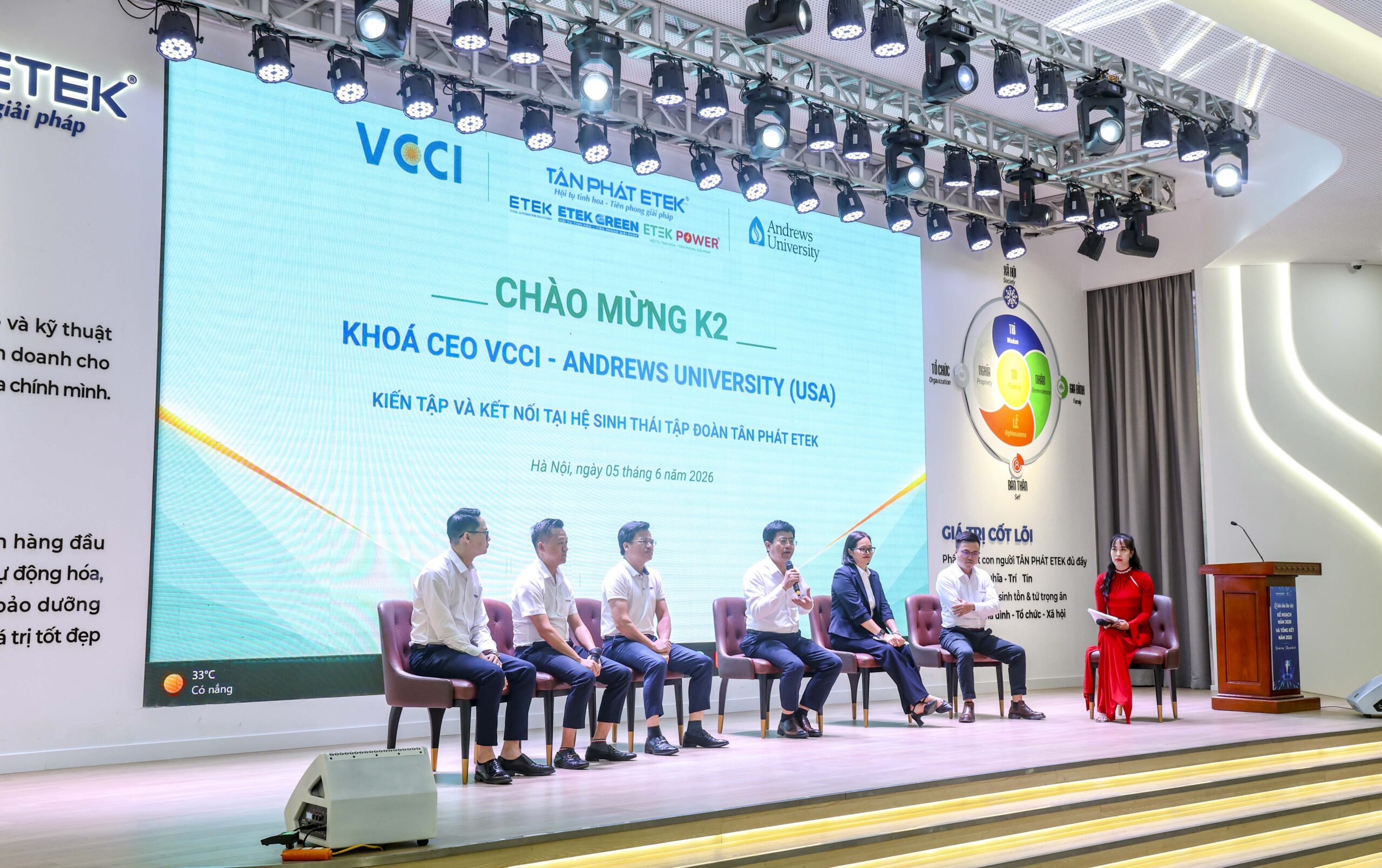 Học viên CEO giao lưu networking cùng Ban lãnh đạo và đại diện 4 công ty con trong Hệ sinh thái Tân Phát ETEK ngày 05/06/2026