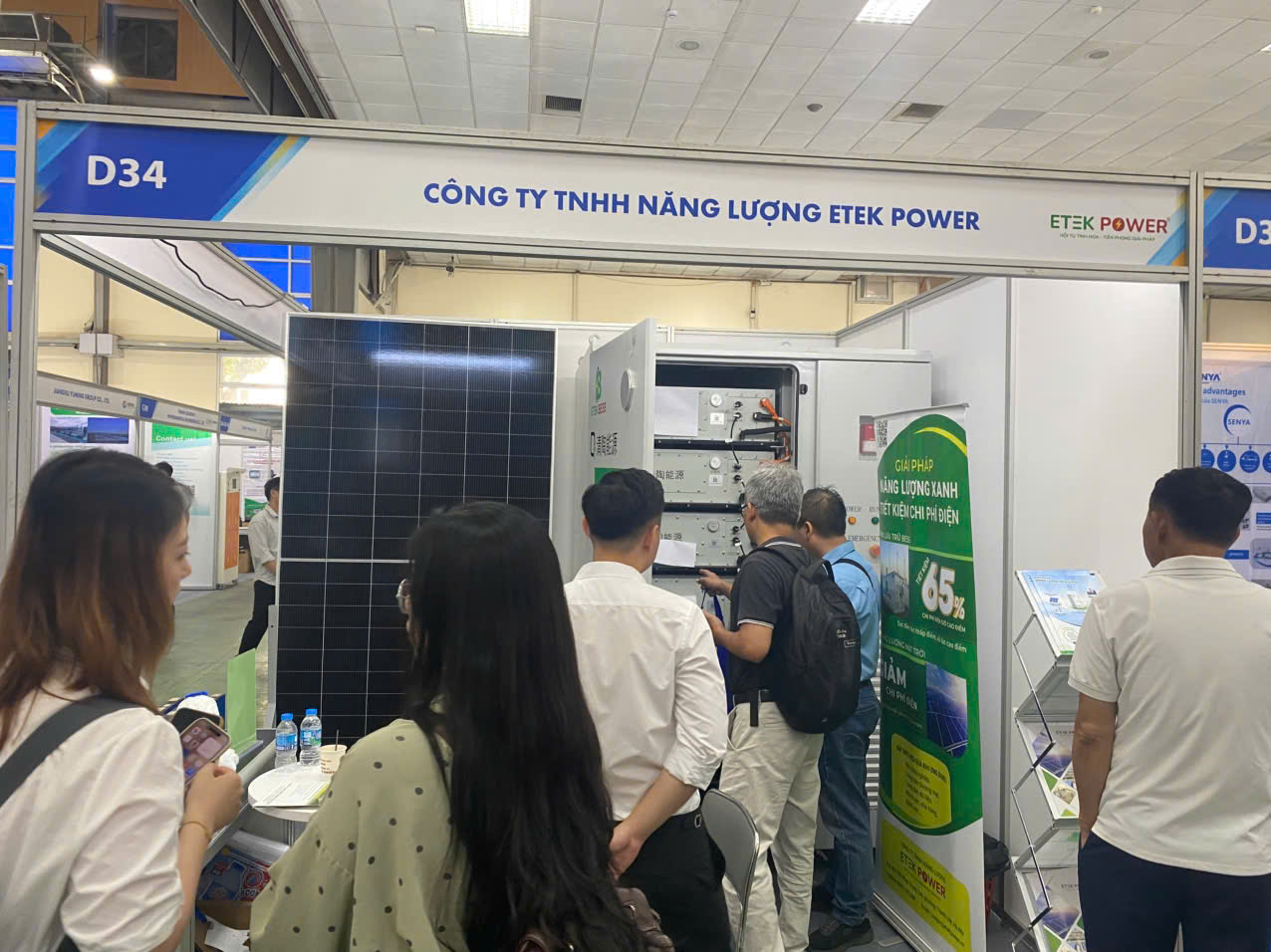 Gian hàng D34 của Etek Power tại Hội chợ Triển lãm Quốc tế ENTECH 2026 tại ICE Hà Nội, ngày 24-26/06/2026