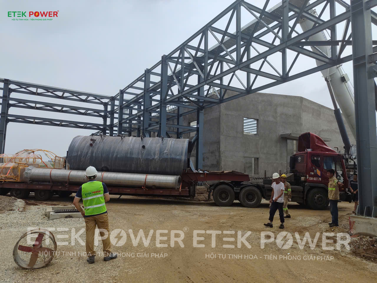 Etek Power bàn giao hệ thống lò hơi LPG 8 tấn/giờ cho đội vận hành Công ty TNHH Long Vương Hải Phòng