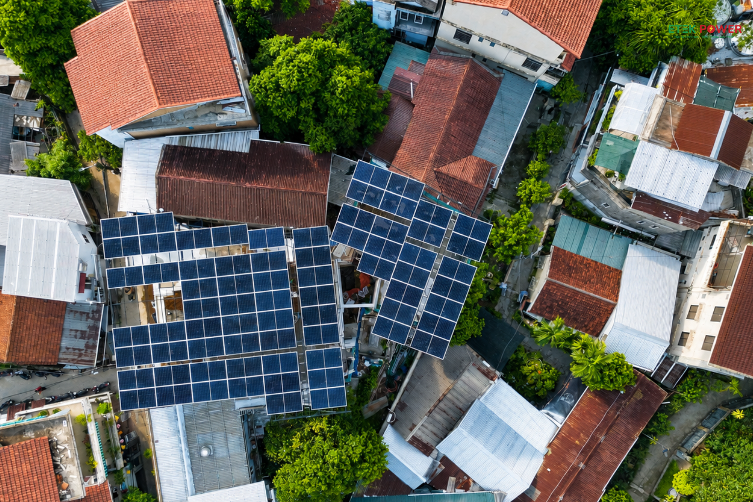 Hệ thống điện mặt trời áp mái 51,475 kWp lắp đặt tại homestay Huế – Etek Power