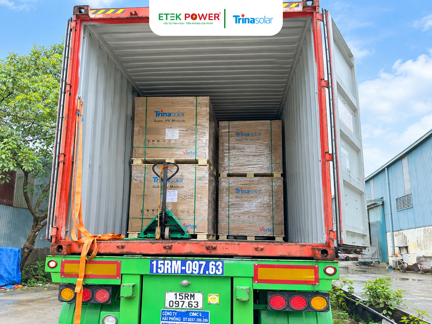Tấm pin Trina 635Wp Vertex N về kho ETEK Power Hà NộiTấm pin Trina 635Wp Vertex N về kho ETEK Power Hà Nội